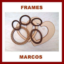 Wood Frames for craft, scrapbooking and decoration